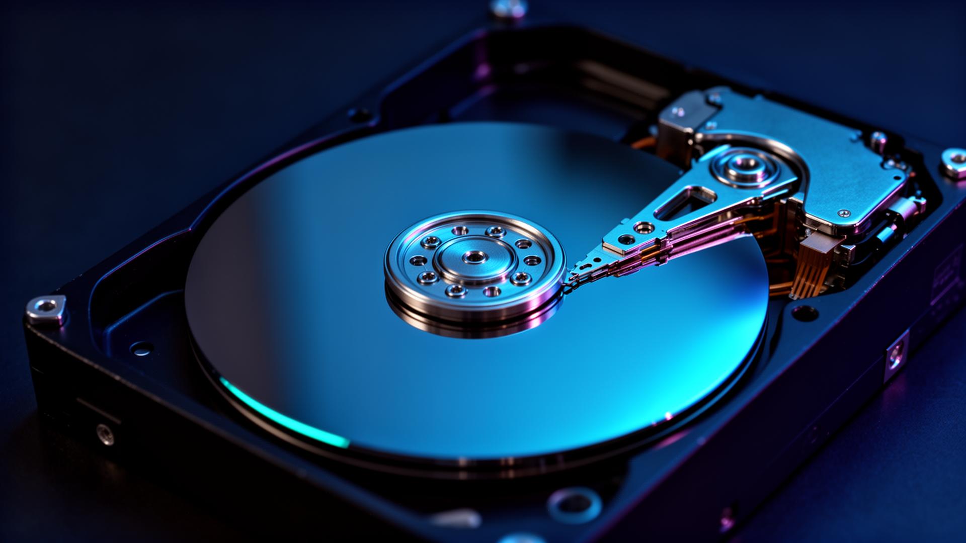 Otvoreni hard disk u laboratoriju za spašavanje podataka